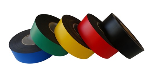 MAGNEETBAND 25MM X 5M BESCHRIJFBAAR ROOD