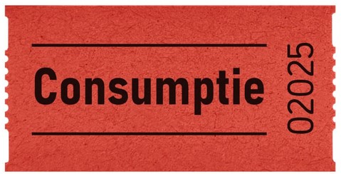 Consumptiebon Combicraft 57x30mm 2zijdig rd 2x1000 2 Stuk-2