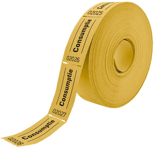 Consumptiebon Combicraft 57x30mm 2zijdig gl 2x1000 2 Stuk