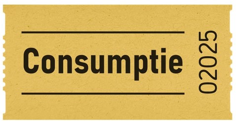 Consumptiebon Combicraft 57x30mm 2zijdig gl 2x1000 2 Stuk-2