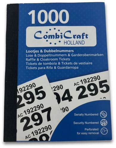 Nummerblok Combicraft 1 1000 assorti 6 stuks 6 Stuk-2