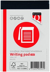 Schrijfblok Quantore A7 lijn 100vel 60gr 1 Stuk