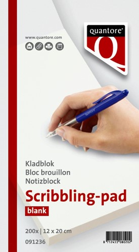 Kladblok Quantore 12x20cm 45gr 200vel 1 Stuk-3