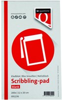Kladblok Quantore 12x20cm 45gr 200vel 1 Stuk