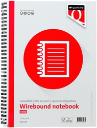 Spiraalblok Quantore A4 lijn spiraal 100vel 70gr 1 Stuk