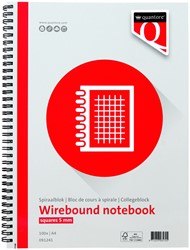 Spiraalblok Quantore A4 ruit 5mm 100vel 70gr 1 Stuk