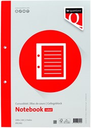Cursusblok Quantore A4 lijn met kantlijn 100vel 1 Stuk