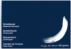 Schetsboek Papyrus 320x480mm 160gr 24 vel 1 Stuk
