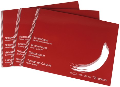 Schetsboek Papyrus 240x320mm 120gr 32 vel 1 Stuk-2