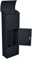 Pakketbrievenbus Helsinki 390x240x1053mm zwart-5
