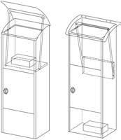 Pakketbrievenbus Helsinki zwart 1 Stuk-4