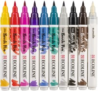 Brushpen Talens Ecoline set 10 stuks handlettering 10 Stuk-2