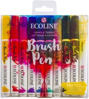 Brushpen Talens Ecoline set 10 stuks handlettering 10 Stuk-3