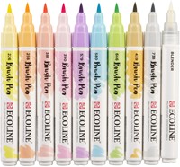 Brushpen Talens Ecoline set 10 stuks pastel 10 Stuk-2