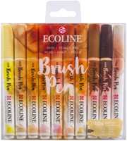 Brushpen Talens Ecoline set 10 stuks huid 10 Stuk-3