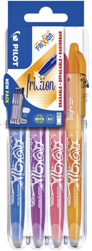 Rollerpen PILOT friXion BL-FR7 M Set2Go fun ass 4 Stuk