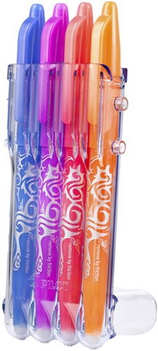Rollerpen PILOT friXion BL-FR7 M Set2Go fun ass 4 Stuk-2