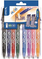 Rollerpen PILOT friXion BL-FR7 M Set2Go 8st ass 8 Stuk