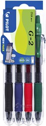 Gelschrijver PILOT clicker Set2Go M basis assorti 4 Stuk