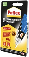 Secondelijm Pattex super gel 3gr blister 2+1 3 Stuk-2
