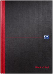 Notitieboek Oxford Black n' Red A4 96vel blanco 1 Stuk