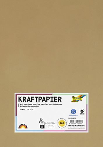 Kraftpapier Folia A4 120gr 100 vel 100 Vel