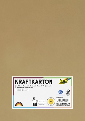 Kraftpapier Folia A4 230gr 50 vel 50 Vel