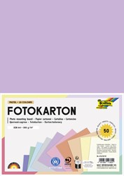 Fotokarton Folia 300gr A4 50vel pastelkleuren 50 Vel
