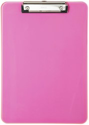 KLEMBORD MAUL A4 STAAND KUNSTSTOF NEON ROZE 1 Stuk