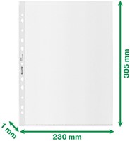 Showtas Leitz Recycle A4 11-gaats PP 0.10mm transparant 25 stuks-3
