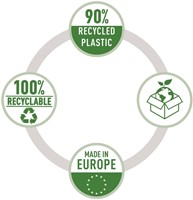 Showtas Leitz Recycle A4 PP 0.10MM 25 Stuk-1