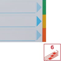 Tabbladen Esselte Stand A4 6dlg karton 11r ass 1 Set-7