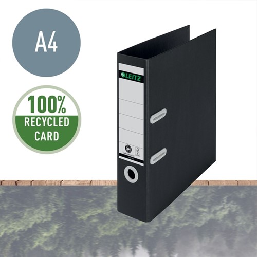 Ordner Leitz Recycle 180° 80mm karton A4 zwart 1 Stuk-8