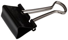 Papierklem MAUL foldback 25mm zwart 12st 12 Stuk-2