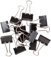 Papierklem MAUL foldback 25mm zwart 12st 12 Stuk-4