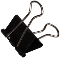 Papierklem MAUL 215 foldback 13mm zwart 12st 12 Stuk-2