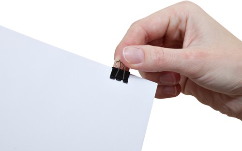 Papierklem MAUL 215 foldback 16mm zwart 12st 12 Stuk-1