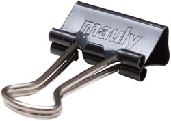 Papierklem MAUL foldback 215 19mm zwart 12 stuks 12 Stuk