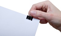 Papierklem MAUL foldback 215 19mm zwart 12 stuks-1