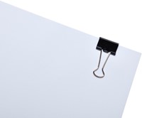 Papierklem MAUL foldback 215 19mm zwart 12 stuks 12 Stuk-3