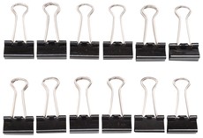 Papierklem MAUL foldback 215 19mm zwart 12 stuks 12 Stuk-3
