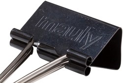 Papierklem MAUL foldback 215 13mm zwart 12 stuks 12 Stuk