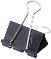 Papierklem MAUL foldback 215 19mm zwart 6 stuks 6 Stuk-2