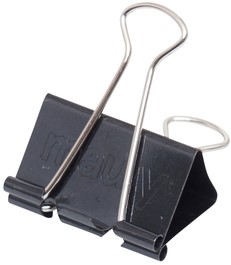 Papierklem MAUL foldback 215 19mm zwart 6 stuks 6 Stuk-2