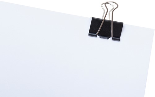 Papierklem MAUL foldback 215 19mm zwart 6 stuks-2