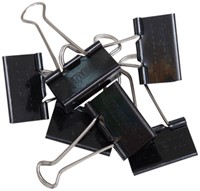 Papierklem MAUL foldback 215 19mm zwart 6 stuks 6 Stuk-4