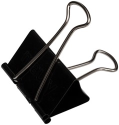 Papierklem MAUL foldback 215 zwart 6 stuks 6 Stuk