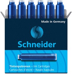 Inktpatroon Schneider din blauw 6 Stuk