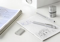 Puntenslijper Faber-Castell trio grip 2001 zilver 1 Stuk-12