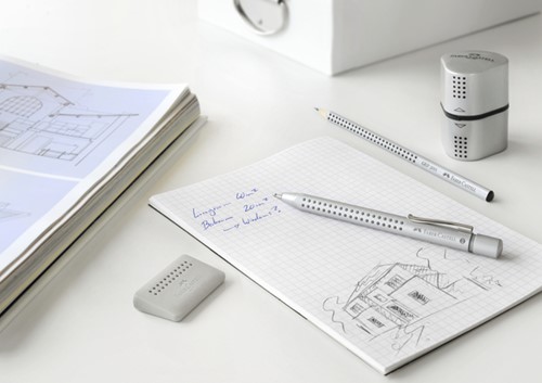 Puntenslijper Faber-Castell trio grip 2001 zilver 1 Stuk-12